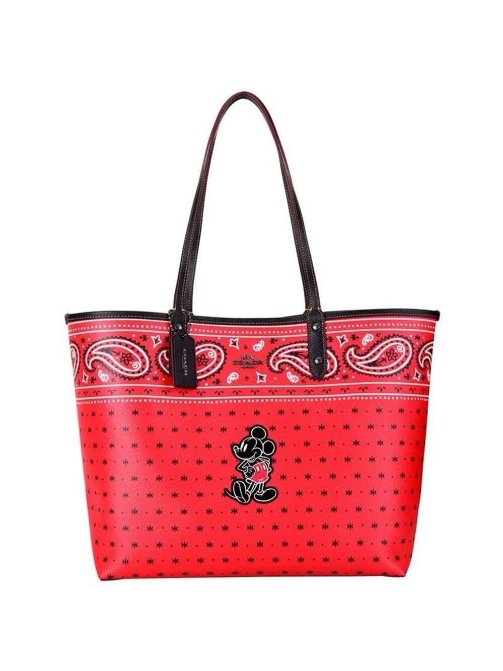 DISNEY X COACH Mickey Mouse Reversible Bandana Print City Tote